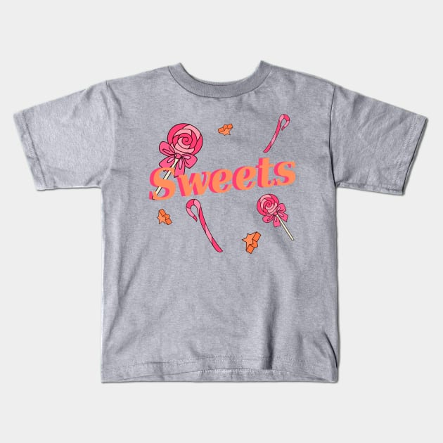 delicious lollipops Kids T-Shirt by WiseOwl